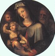 BECCAFUMI, Domenico The Holy Family with Young Saint John dfg Sweden oil painting reproduction